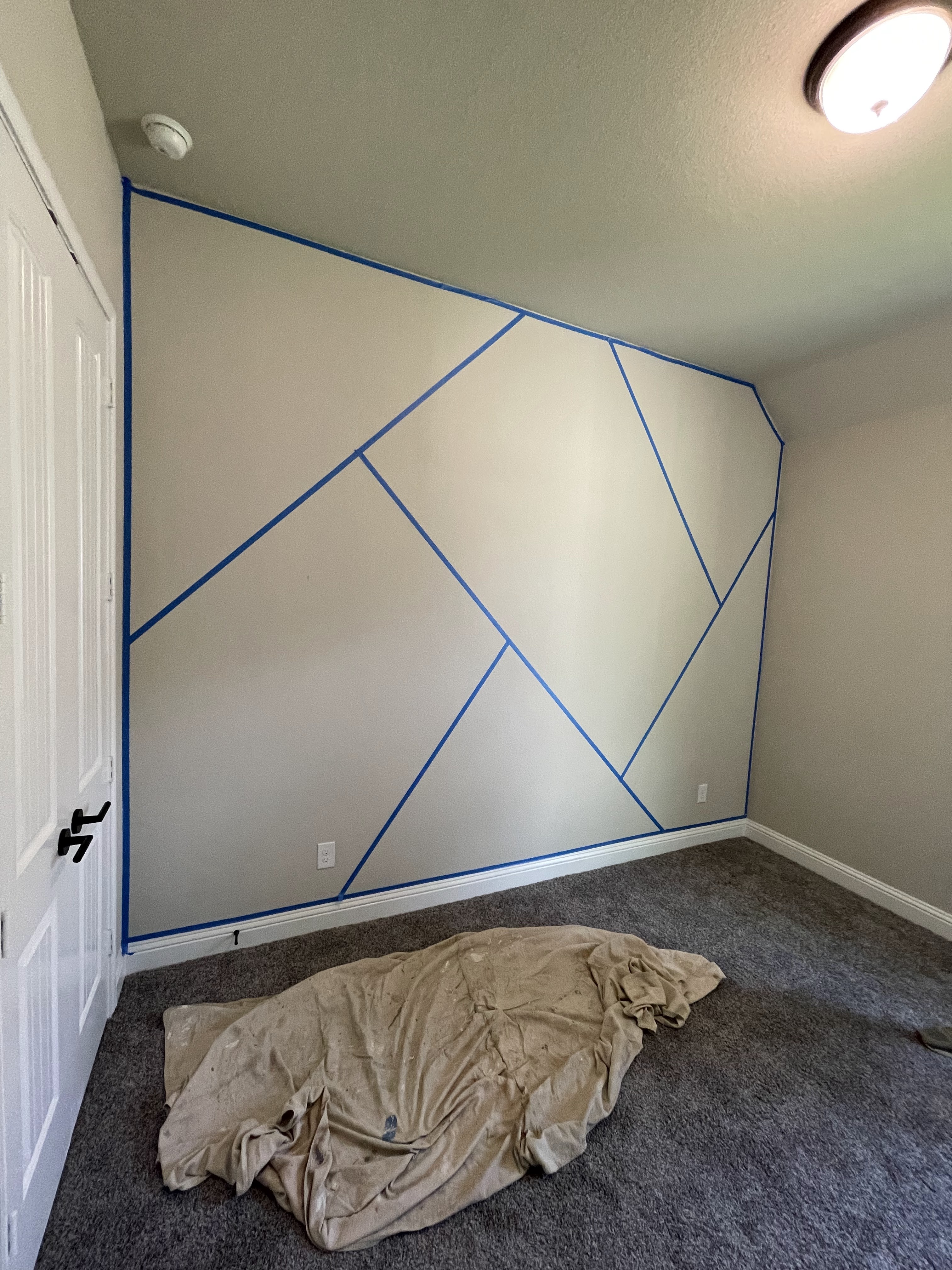 Wall before remodel