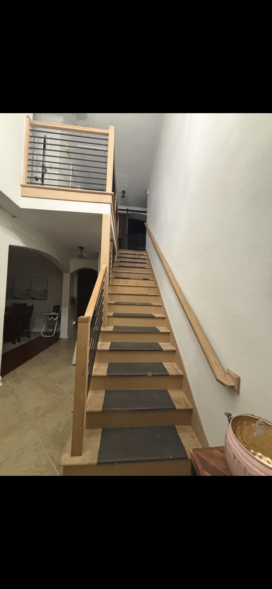 Stairs before remodel