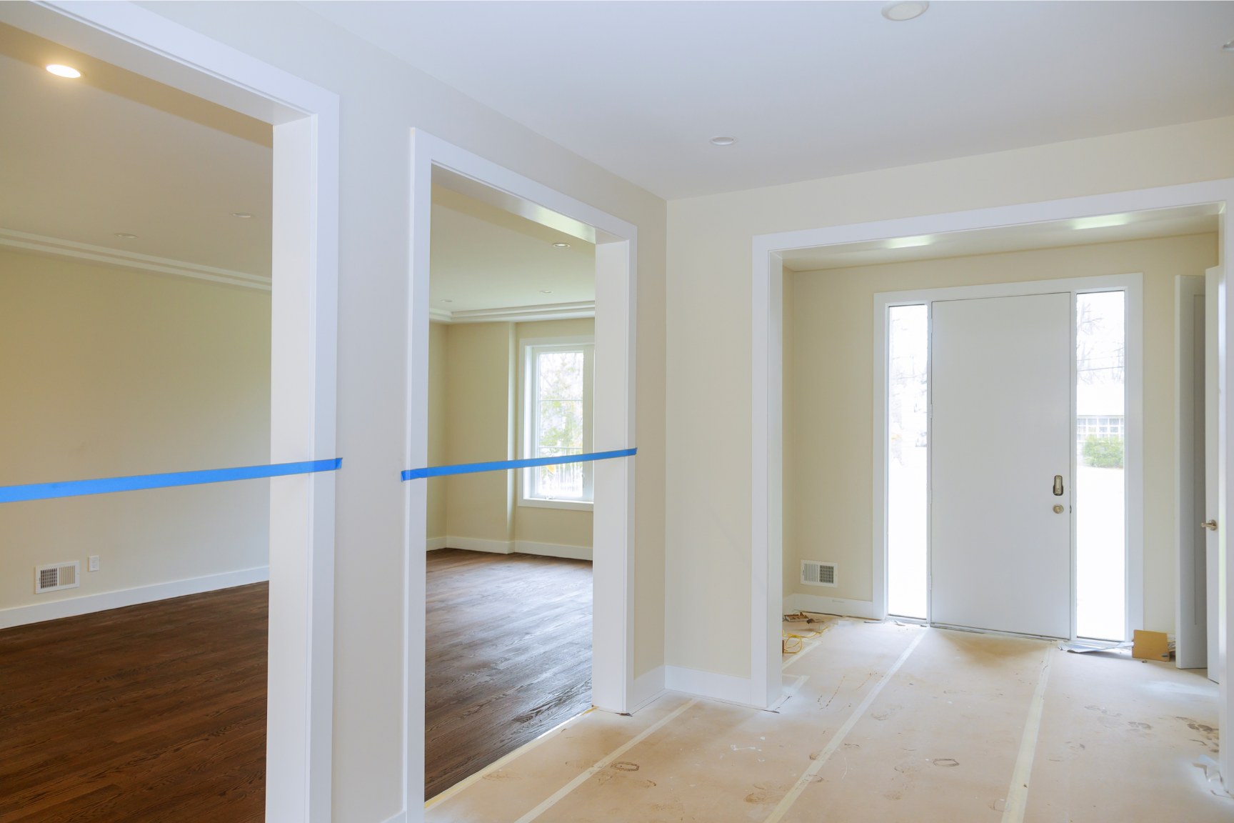Newly renovated, move-in-ready apartment with blue-tape walkthrough by FC Painting & Remodeling