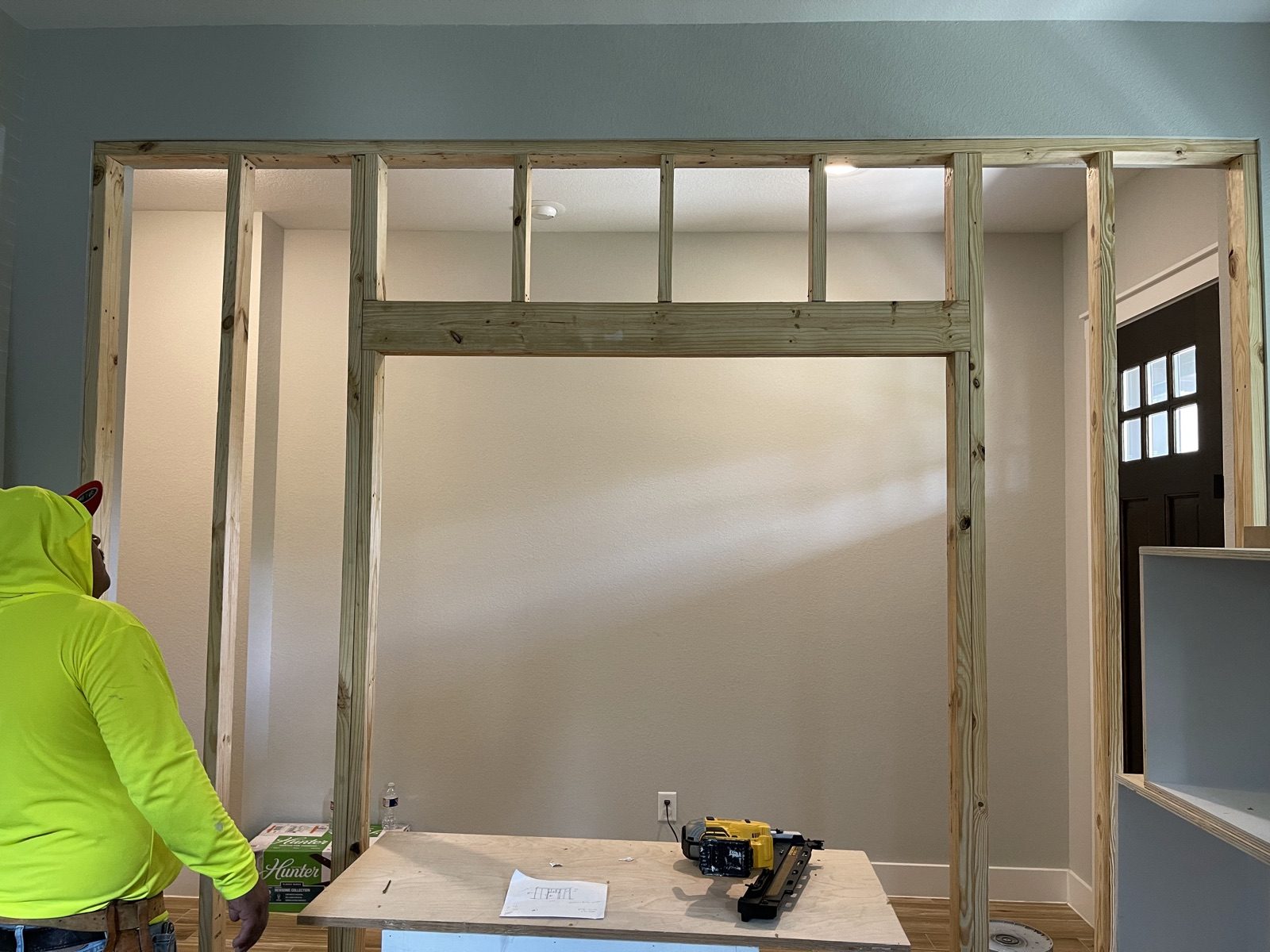 Framing a new room addition — FC Painting & Remodeling